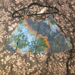 Mossimo crop the dye tank top